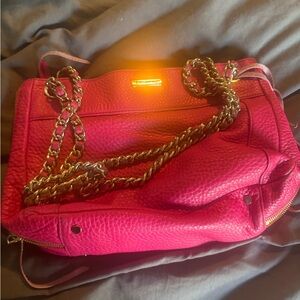 Rebecca Minkoff Fuchsia Leather Crossbody Bag